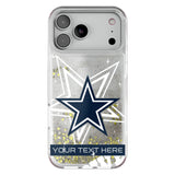 Dallas Cowboys Personalized Tilt Glitter Phone Case for Apple iPhone