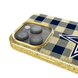 Dallas Cowboys Plaid Bling Phone Case for Apple iPhone