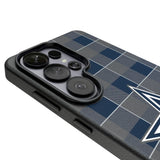 Dallas Cowboys Plaid MagSafe Compatible Phone Case for Samsung Galaxy