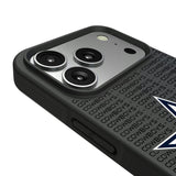 Dallas Cowboys Text Backdrop Bump Phone Case for Apple iPhone
