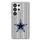 Dallas Cowboys Text Backdrop Clear Phone Case for Samsung Galaxy