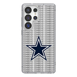 Dallas Cowboys Text Backdrop Clear Phone Case for Samsung Galaxy