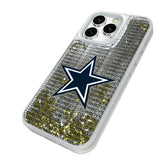Dallas Cowboys Text Backdrop Glitter Phone Case for Apple iPhone