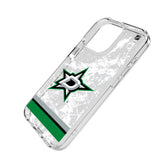 Dallas Stars Ice Stripe Clear Phone Case for Apple iPhone