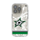 Dallas Stars Ice Stripe Clear Phone Case for Apple iPhone