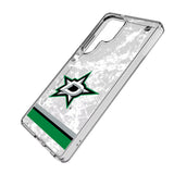 Dallas Stars Ice Stripe Clear Phone Case for Samsung Galaxy