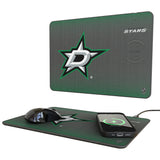 Dallas Stars Linen 15-Watt Wireless Charger and Mouse Pad