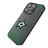 Dallas Stars Linen Black Bling Phone Case for Apple iPhone