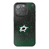 Dallas Stars Linen Black Bling Phone Case for Apple iPhone