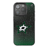 Dallas Stars Linen Black Bling Phone Case for Apple iPhone