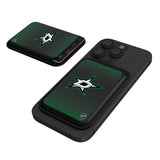 Dallas Stars Linen Black Magnetic Credit Card Wallet
