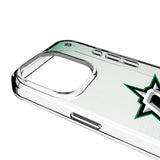Dallas Stars Linen Clear Phone Case for Apple iPhone