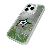 Dallas Stars Linen Glitter Phone Case for Apple iPhone