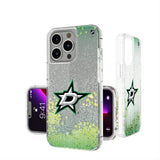 Dallas Stars Linen Glitter Phone Case for Apple iPhone