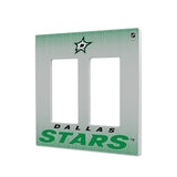 Dallas Stars Linen Hidden-Screw Light Switch Plate