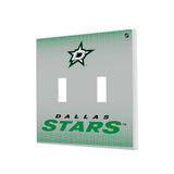 Dallas Stars Linen Hidden-Screw Light Switch Plate