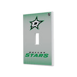 Dallas Stars Linen Hidden-Screw Light Switch Plate