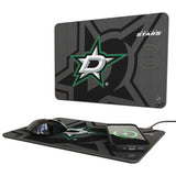 Dallas Stars Monocolor Tilt 15-Watt Wireless Charger and Mouse Pad