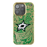 Dallas Stars Paisley Bling Phone Case for Apple iPhone