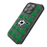 Dallas Stars Plaid Black Bling Phone Case for Apple iPhone