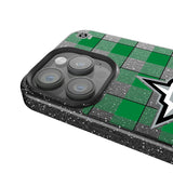 Dallas Stars Plaid Black Bling Phone Case for Apple iPhone