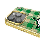 Dallas Stars Plaid Bling Phone Case for Apple iPhone