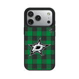 Dallas Stars Plaid MagSafe Compatible Phone Case for Apple iPhone