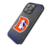 Denver Broncos 1993-1996 Historic Collection Linen Black Bling Phone Case for Apple iPhone
