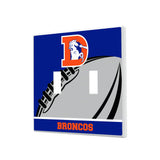 Denver Broncos 1993-1996 Historic Collection Passtime Hidden-Screw Light Switch Plate