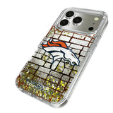 Denver Broncos Brick Glitter Phone Case for Apple iPhone