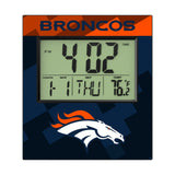 Denver Broncos Color Block Wall Clock