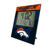 Denver Broncos Color Block Wall Clock