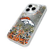 Denver Broncos Confetti Glitter Phone Case for Apple iPhone