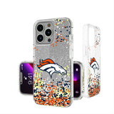 Denver Broncos Confetti Glitter Phone Case for Apple iPhone