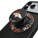 Denver Broncos Confetti PopSockets Magnetic Phone Grip and Stand