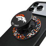 Denver Broncos Confetti PopSockets Magnetic Phone Grip and Stand