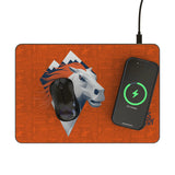 Denver Broncos Deco 15-Watt Wireless Charger and Mouse Pad