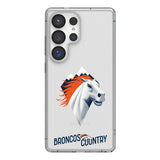 Denver Broncos Deco Clear Phone Case for Samsung Galaxy