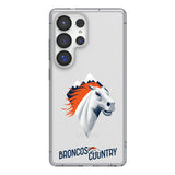 Denver Broncos Deco Clear Phone Case for Samsung Galaxy