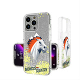 Denver Broncos Deco Glitter Phone Case for Apple iPhone