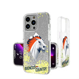Denver Broncos Deco Glitter Phone Case for Apple iPhone