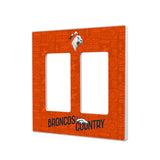 Denver Broncos Deco Hidden-Screw Light Switch Plate