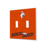 Denver Broncos Deco Hidden-Screw Light Switch Plate