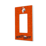 Denver Broncos Deco Hidden-Screw Light Switch Plate