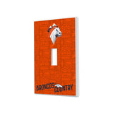 Denver Broncos Deco Hidden-Screw Light Switch Plate