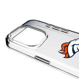 Denver Broncos Linen Clear Phone Case for Apple iPhone