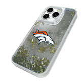 Denver Broncos Linen Glitter Phone Case for Apple iPhone