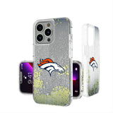 Denver Broncos Linen Glitter Phone Case for Apple iPhone