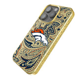 Denver Broncos Paisley Bling Phone Case for Apple iPhone