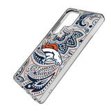 Denver Broncos Paisley Clear Phone Case for Samsung Galaxy
